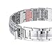 Double Row Magnetic Therapy Bracelet 4 in 1 Bio Elements Energy Health Care Jewelry Pain Relief for Arthritis and Carpal Tunnel (Plus)