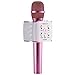 Portable Wireless Karaoke Microphone,Mini Handheld Cellphone Karaoke Player Built-in Bluetooth Speaker, K10 Karaoke MIC Machine for Home KTV By PUNICOK (purple)