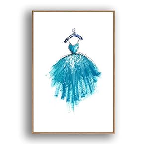 Framed Canvas Wall Art Abstract for Living Room, Bedroom Color Block Canvas Prints for Modern Home Decoration Ready to Hang - 16"x24" inches