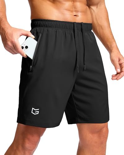 Soothfeel Men's Running Shorts with Zipper Pockets 9