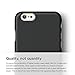 iPhone 6S Case, elago® [Slim Fit 2][Soft Feel Black] - [Light][Minimalistic][True Fit] – for iPhone 6/6S