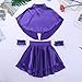 ACSUSS Kids Girls Greatest Show Anne Wheeler Costume Cape Tops with Pleated Skirt Wristband Outfits Purple 6-8