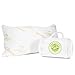 Best Adjustable Shredded Memory Foam Bamboo Neck Support Pillow With Travel Tote - Hypoallergenic Eco-Friendly Cooling Contour Pillows - Queen Size by Oasis Naturals