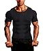 NINGMI Sauna Suit for Men Hot Sweat Suit Neoprene Body Shaper Sauna Shirt Workout Cami Top for Tummy Fat Loss