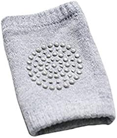 Unisex Baby Toddlers Kneepads, Adjustable Knee Elbow Pads Crawling Baby Crawling Anti-Slip Knee Compression (Dark Gray)