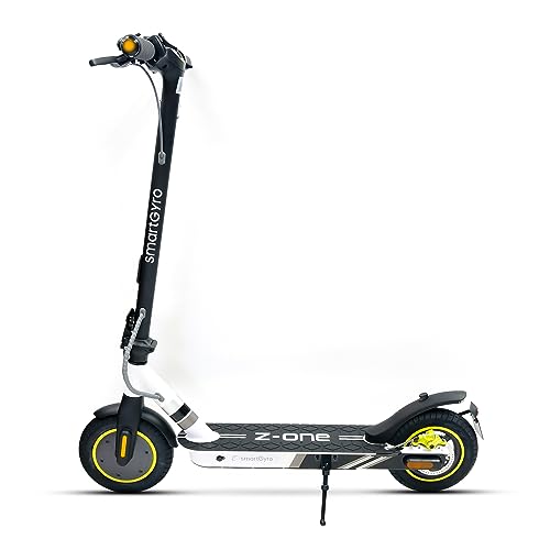 Z-One 2 Gray Certificado - Patinete eléctrico Certificado de 36V 400W,Batería 8 Ah,hasta 30Km,Ruedas 10" Neumáticas,Triple frenada,App App Smart Core,Certificado DGT,Segunda Generación