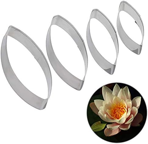 Holdream 4 pcs/set Cake Mould Party Decoration Tool Water Lily Petal Cutters