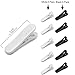 iMangoo 10 Pack Small Headphones Wire Clips to Keep Earphone/Microphone Cord in Place for Fitting Running Hiking Exercising Headset Cable Fixing Holder Headphone Mount Cable Clothing Clip White Black