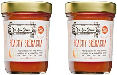 The Jam Stand, Peachy Sriracha Jam, 9.5 oz (Pack of 2)