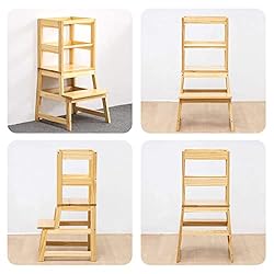 Wood City Kitchen Stool Helper for Kids with