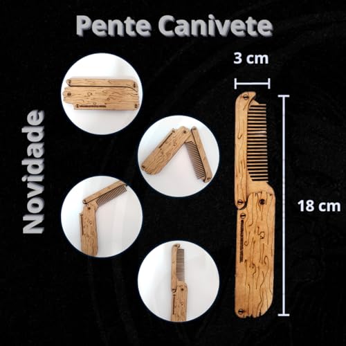 Kit Barba Robusta De Shampoo Condicionador Balm Óleo Pente
