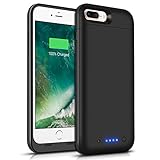 iPhone 8 Plus 7 Plus Battery Case, TQTHL 7000mAh Rechargeable External Battery Portable Power Charger Protective Charging Case for iPhone 7 plus / 8 plus 5.5 inch Extended Battery Juice Power Bank