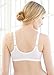 Glamorise Women's Front Close Stretch Lace Wonderwire Bra, White, 40B