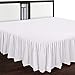 Utopia Bedding Bed Ruffle - Dust Ruffle - Easy Fit with 15 Inch Tailored Drop - Hotel Quality, Shrinkage and Fade Resistant (Twin, White)