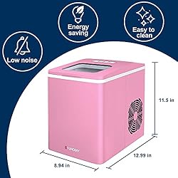 Euhomy Ice Maker Machine Countertop, 26 lbs/24H, 9