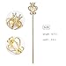 Yunhao Queens Scepter Fairy Princess Angel Wand Magical Scepter Cultured Pearl Costume Props Role Play Dress Gold-White