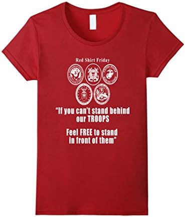 Womens DeBran Shirts: Red Shirt Friday T-Shirt Large Cranberry