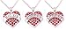 Charm.L Grace Crystal Heart Necklaces Set Mom Big Sis Middle Lil Sister