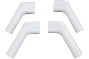 Set of 4 RV Rain Gutter Spouts Long Version for Driver & Passenger Side Effective Black Streak Prevention