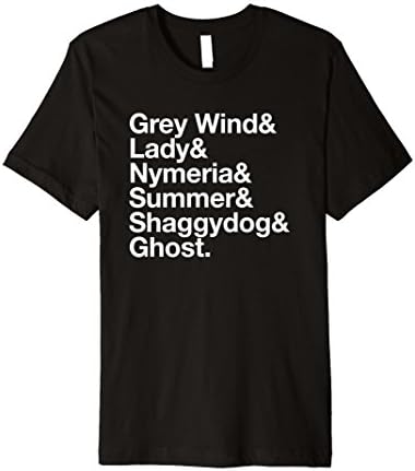 Mens Dire Wolf Name PREMIUM Shirt Medium Black