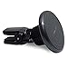 Magnetic Mount, Teslan Universal Clamp-N-Grip Air Vent Magnetic Car Mount Phone Holder for Mobile Smartphones, Quality Low-Profile Frame Edition with Magnet-Lock Technology (Metal Gray)