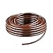 KORAM Drip Irrigation 1/4 Blank Distribution Tubing Drip Watering Hose 50ft Roll with Plant Tag, Brown