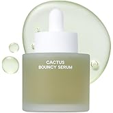 Whamisa Organic Cactus Bouncy Serum, 48 hrs Inner Skin Moisture, 72 hrs Hydrating and Moisturizing, Fermented Ingredient Formula, Facial Ampoule, Korean Skin Care (52ml)