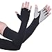 EXski UV Protection Arm Sleeves - Cooling Sun Protection for Cycling Driving Running Golfing Outdoor Black