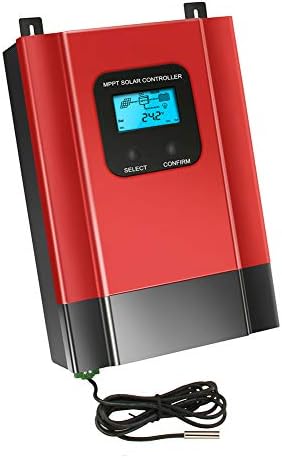 60A MPPT Solar Charge Controller 12V/ 24V/ 36V/ 48V with LCD Display Solar Panel Charge Regulator Maximum PV Input 150V DC (With Wifi)