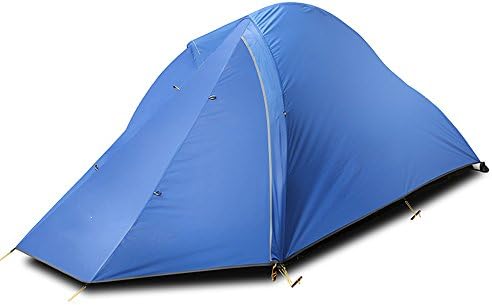 QFFL zhangpeng Tent Double Aluminum Rod Coated Silicon Tent Outdoor Double Camping Tent 2 Color Optional Tunnel Tents