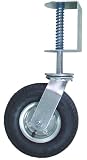 Shepherd Hardware 9798 8-Inch Pneumatic Spring-Loaded Gate Caster, 200-lb Load Capacity and Universal Mount