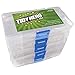 5 Pack of Small Plastic Storage Boxes with Removable Dividers