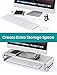 Monitor Stand Riser Aluminum Computer Monitor Stand with 3 Adjustable Height for i’Mac,TV,Computer,Desktop,Laptop,Klearlook Space-Saving Desk Organizer [Silver]thumb 1