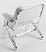 Wise Folding Deck Chair with Aluminum Frame, White