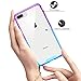SALAWAT for iPhone 7 Plus Case, Clear iPhone 8 Plus Case Cute Anti Scratch Slim Phone Case Cover Reinforced TPU Bumper Shock Absorption Protective Case for iPhone 7/8 Plus (Blue Purple)