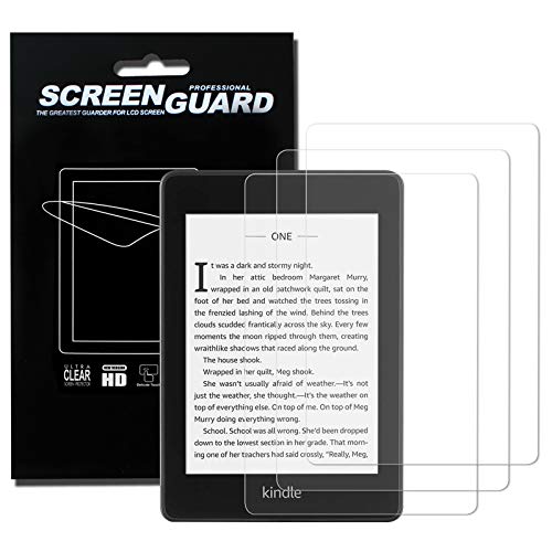 [3-Pack] Fintie Screen Protector for All-New Kindle Paperwhite (10th Generation, 2018 Release), Anti-Glare Screen Protectors Matte Film with Retail Package