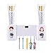 Luvan C5 Automatic Toothpaste Dispenser with Toothbrush Holder Set,Available for 5 Toothbrushes,for both Adults and Children,White