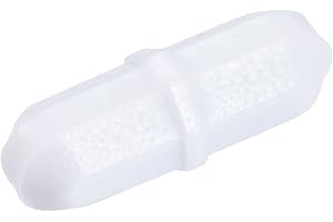 MECCANIXITY Magnetic Stirrer Mixer Stir Bar Rod 25mm(0.98") with Ring Shape PTFE Coating Magnet White for Laboratory Pack of 