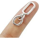 925 Sterling Silver Spring Double Clasp Bracelet Extender Necklace and Closures Bracelet Extension Clasps for Jewelry Making