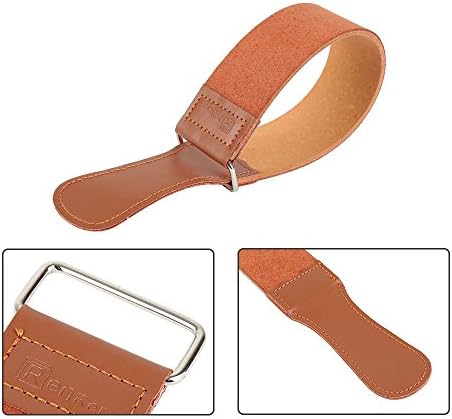 FClearup Professional Barber Leather Strop Straight Razor Sharpening Shaving Strap NEW