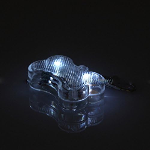 MR.Jiang Dog Bone LED Flashing Pet Dog Blink Light Tag Collar Cute Safety High Quality Durable