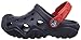 Crocs Kids' Swiftwater K Clog (Toddler/Little Kid), Navy/Flame, 2 M US Little Kid