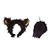 Wildlife Tree Plush Black Bear Ears Headband and Tail Set Black Bear Costume, Cosplay or Forest Animal Costumes