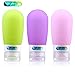 On the go® Silicone Travel Bottle Set shampoo conditioner bottle leak proof design silicone travel bottles