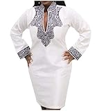 Abetteric Womens V-Neck High Rise African Print Dashiki Vogue Dress