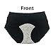 Women Menstrual Period Briefs Sanitary Leakproof Briefs & Postpartum Easy Clean Bleeding Protective Panties-3 Pack (M, Black)