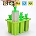 Popsicle Molds - Silicone Ice Pop Molds Set of 6 Easy Release Popsicle BPA Free FDA Approved Ice Pop Maker(Green)