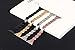 For Apple Watch Band, Wearlizer Rhombus Design Bands Replacement iWatch Stainless Steel Strap for Apple Watch Series 1, Series 2, Sport, Edition---38mm Gold