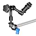 Neewer Aluminum Alloy Articulating Magic Arm - 7 Inches/ 17.78 Centimeters, with 15mm Rod Clamp for Mounting LED light, Monitor, Flash to DSLR Camera or DSLR Movie Rig
