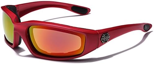 Choppers Padded Bikers Sport Sunglasses Offered in Variety of Colors